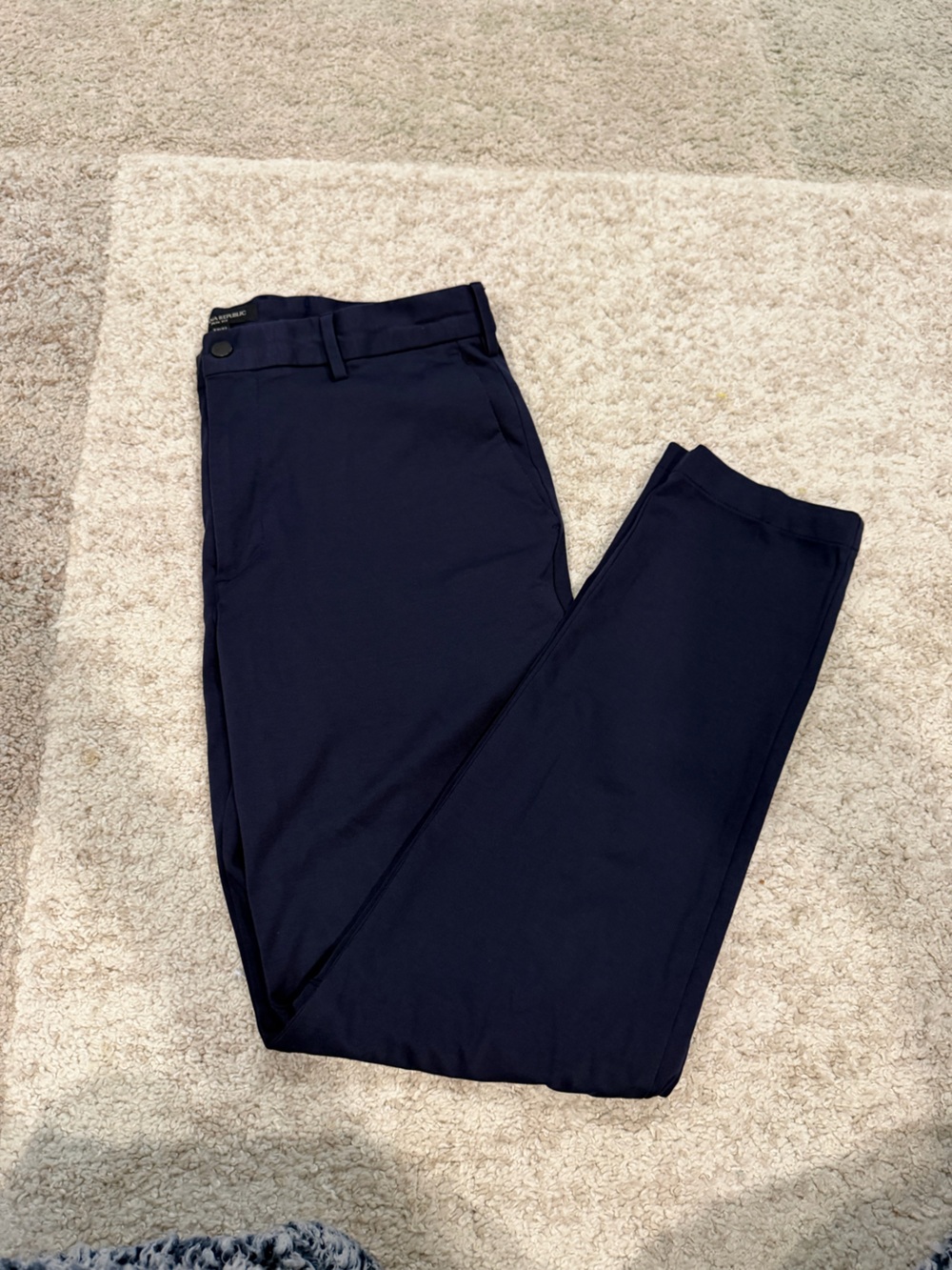 Banana Republic Men's Navy Stretch Chinos